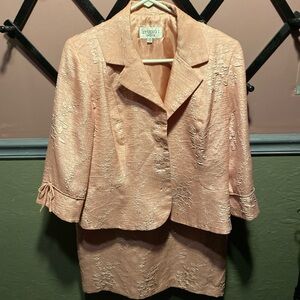 Vintage Pink Studio Petite Skirt and Blazer Set